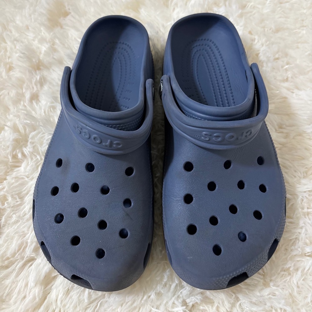 Crocs Classic Clog Navy Blue Unisex Slip On Comfort Shoes M10 W12